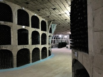 The wine cellars at Cricova Winery