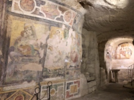 Frescos in the cave church at Convento di Sant’Agostino